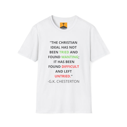 Based G.K. Chesterton T-shirt