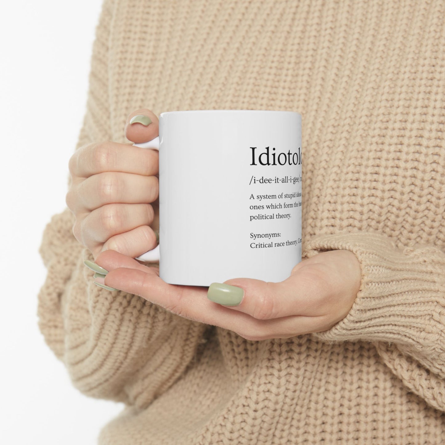Idiotology Based Mug